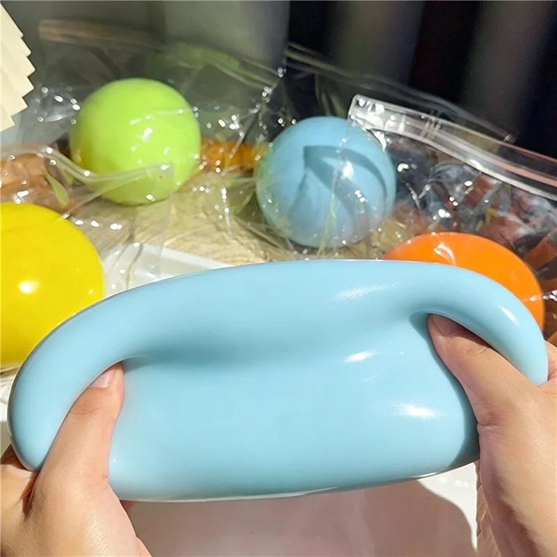 Extra Oversized Daifuku Squishy Stress Ball Fidget Sensory Toy TPR Squeeze Slow Rising Relief Anti-stress For Adults ADHD Autism