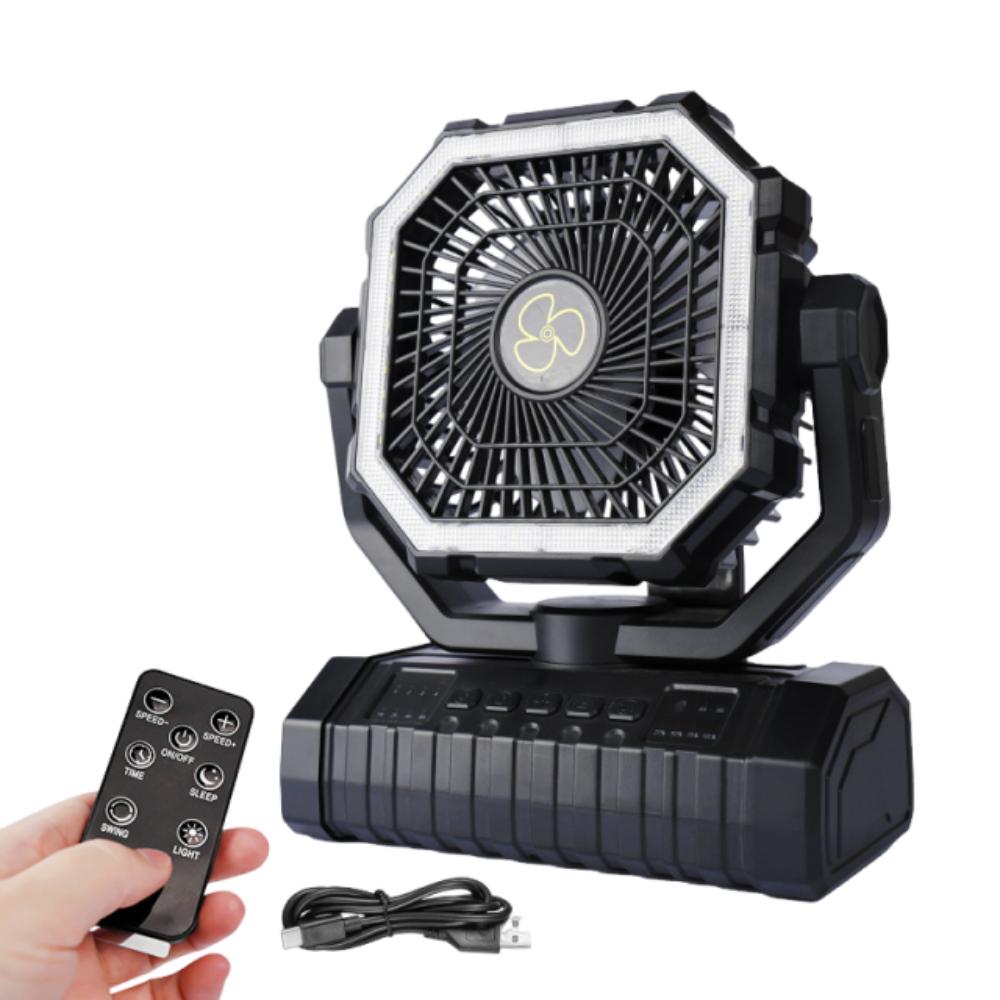 20000mAh Outdoor Tent Fans Multi-functional Travel Fans Multi-Functional Portable Camping Fan  Trip