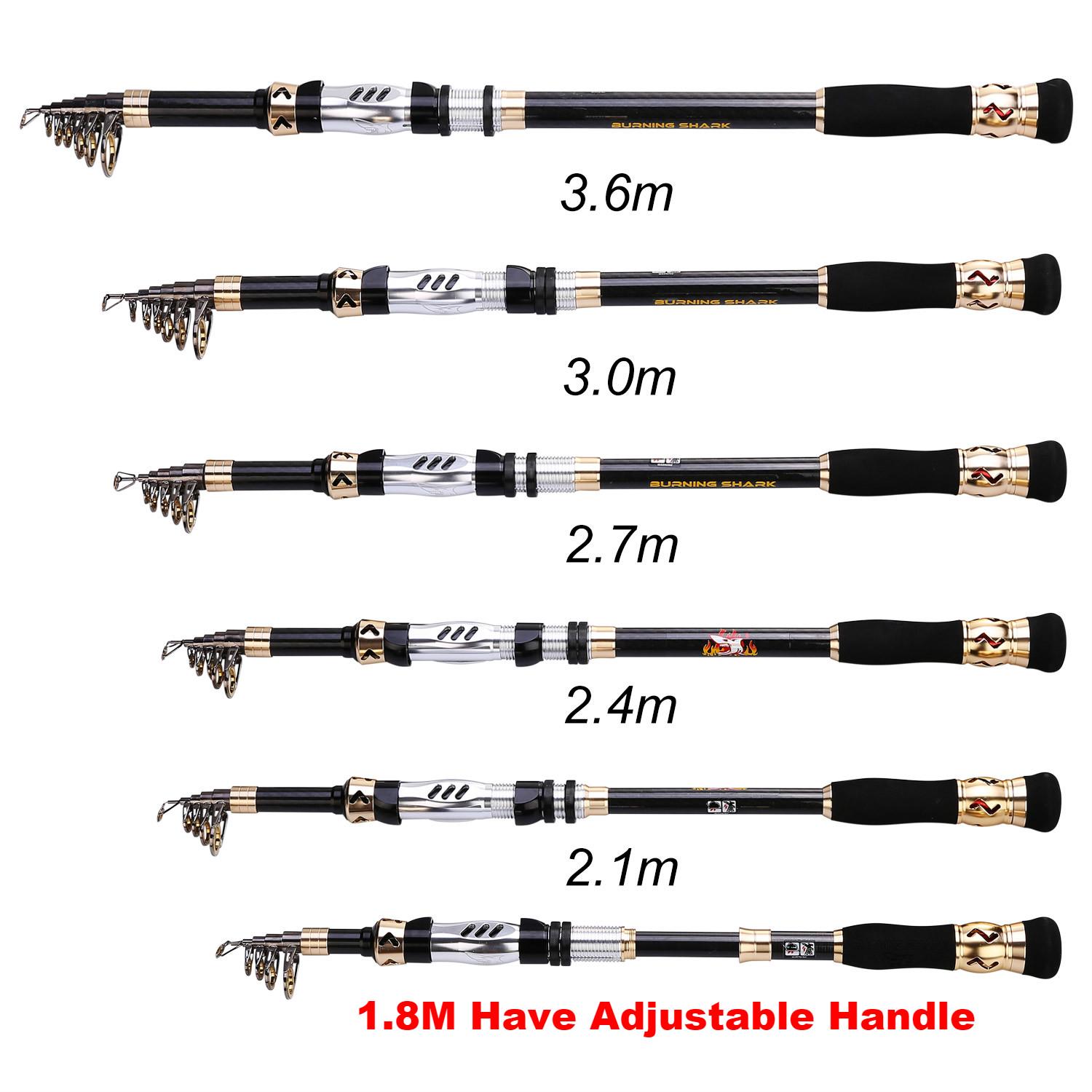 

Удочки 24-тонные сверхлегкие телескопические удочки с направляющими из нержавеющей стали 3.6M