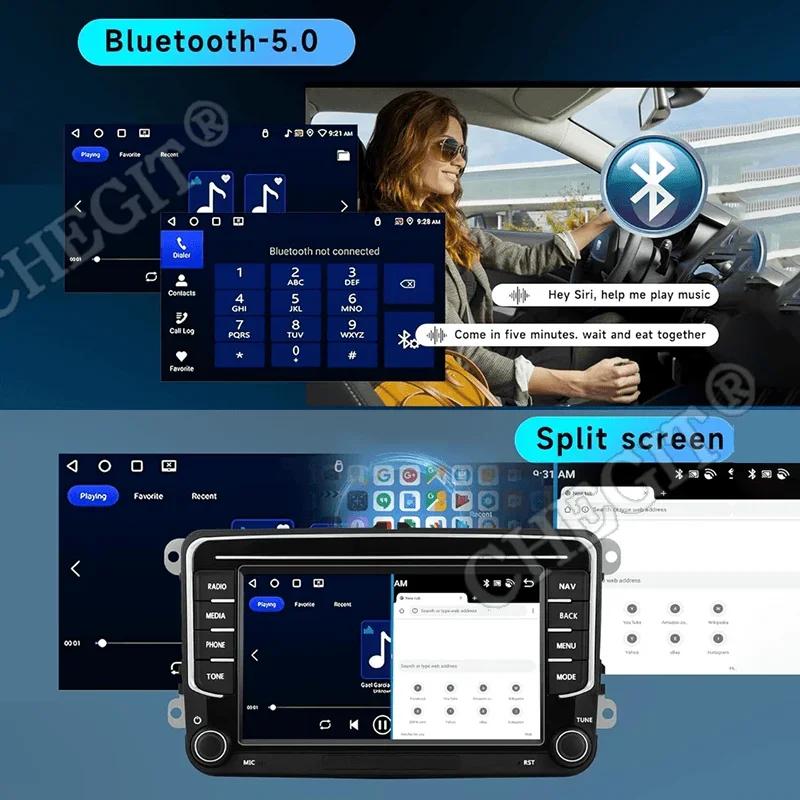 4/8Core 2 Din Car Radio Car Multimedia Player 64G GPS WiFi Carplay For Volkswagen Skoda Octavia Golf 5 6 Passat Polo Jetta
