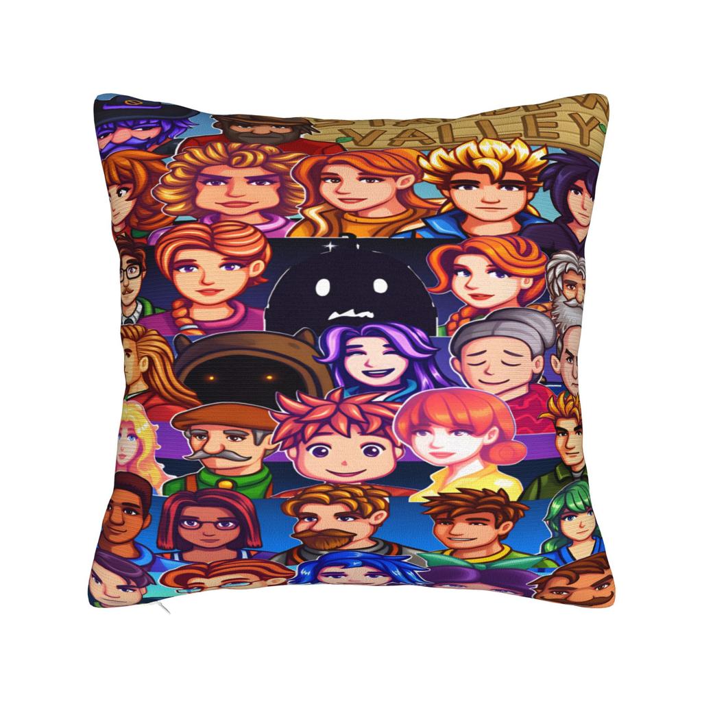 Stardew Valley Pelican Town Map Pillow Cover Fashion Pillow Case For Living Room Chair Design Pillowcases Gift