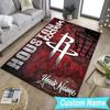 Custom NameRockets Team Art Carpet, Indoor Rug, Chair Rug, Living Rooms, Doormat Made From Polyester Home Decor Birthday Christmas Gifts