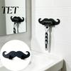 Adhesive Wall Hooks for Bathroom 3D Printed Beard Shaped Hook, Self?Adhesive Creative Decorative Hanger Key Towel, Fun Storage Organizer Home Decor