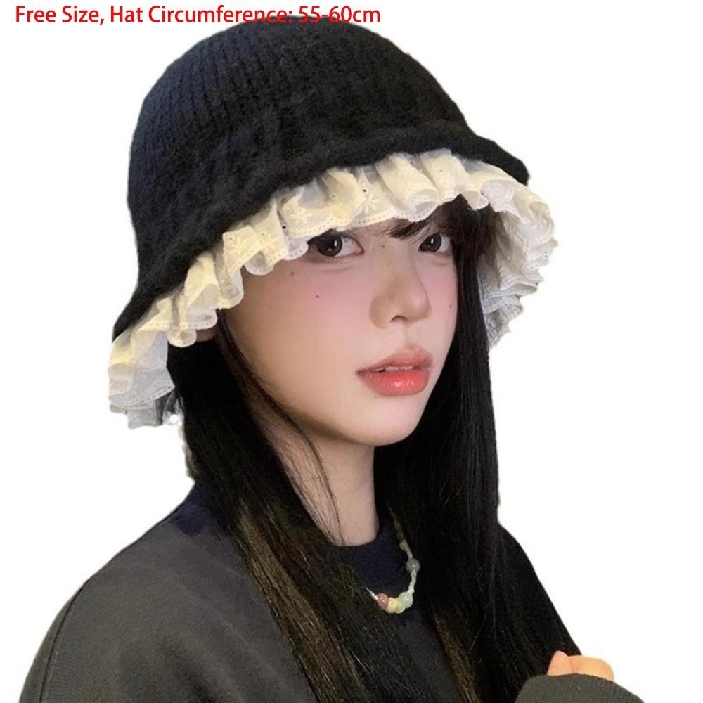 Coldproof Fisherman Hat Windproof Knitted Hat New Bucket Hat  Autumn and Winter