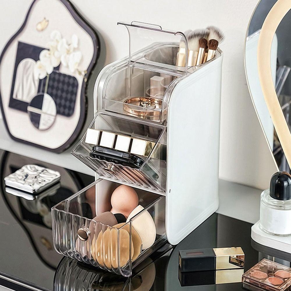 Dustproof Lipstick Storage Case Plastic Stationery Storage Box Makeup Storage Container  Bathroom