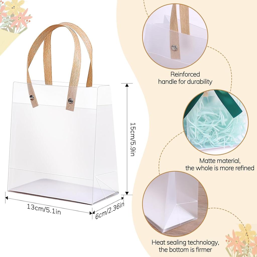 2pcs Holiday Gift Bags, Eco-Friendly Companion Candy Birthday Gift Bags, Anniversary Commemorative Bags, Frosted Tote Bags