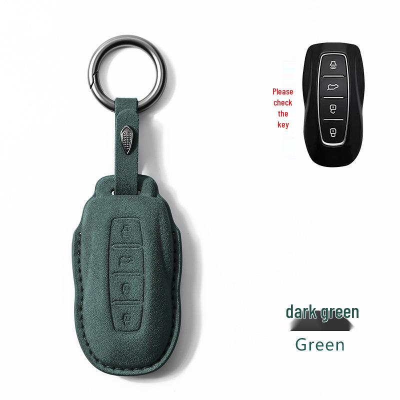 2022 Ford Territory Schlüsselhülle: Wildleder-Fernbedienungsschale mit Schnalle