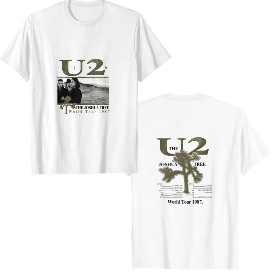 U2 Live The Joshua Tree World Tour 1987 T-Shirt HeavyweighT-Ts wbr/ hirt Unisex T-Shirt S