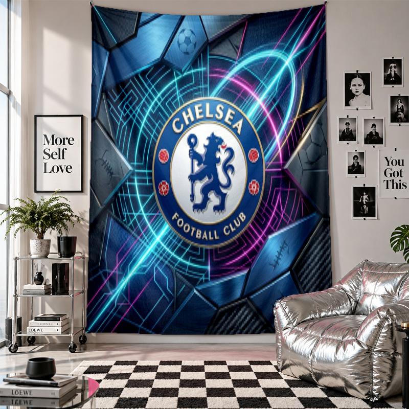 Chelsea FC Wall Tapestry Home Decor Wall Hanging Cloth for Bedroom Living Room Background