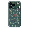 For iPhone 17 Pro Max Case Small Flower Leaves Pattern Printing Straight Edge TPU Phone Back Cover