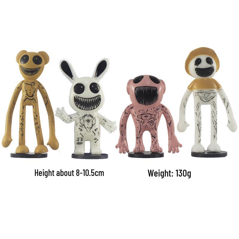 4-inch Hand-Painted Mutant Zoo Figurine: Horror-Themed Game Toy, 8 Styles