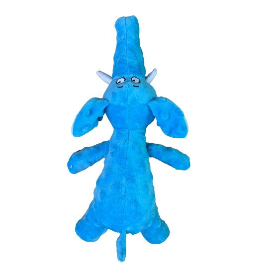 Plush Dog Toy Squeaky Interactive Soft Puppy Chew Toy Indestructible Stuffed Animal Dog Toy for Aggressive Chewers Teething Toy