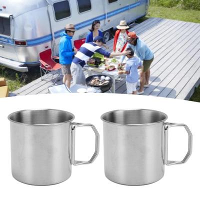 Rustless Steel Metal Drinking Mug 230ml/330ml Travel Tumbler Portable Mug  Trip Use