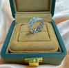 Cuban Link Iced Out Moissanite Ring Copper Hip Hop Jewelry For Men Women