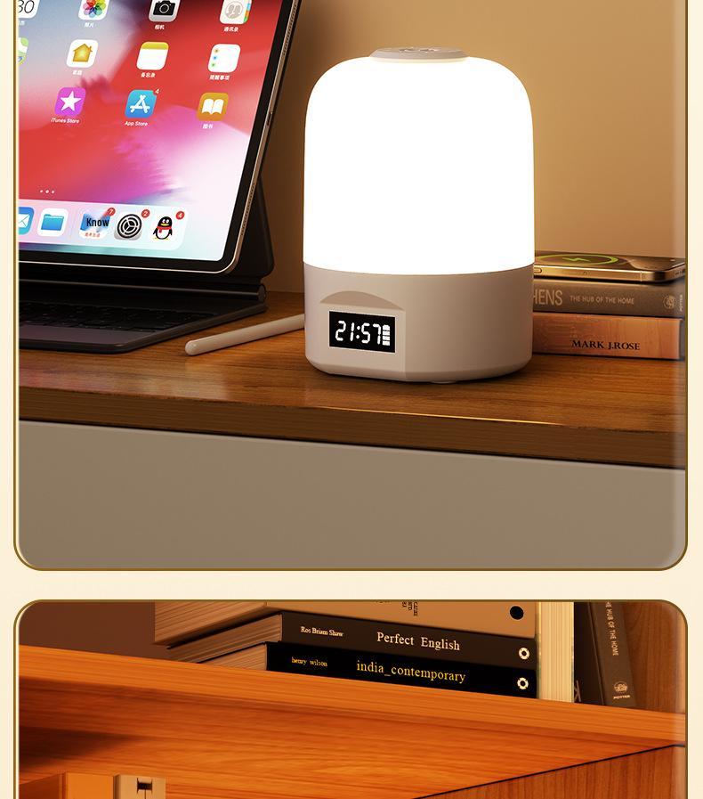 Eye-friendly LED Night Light: Bedroom, Dormitory, Desk & Bedside Lamp with Charging Function - Popular Atmosphere Lamp for Students
