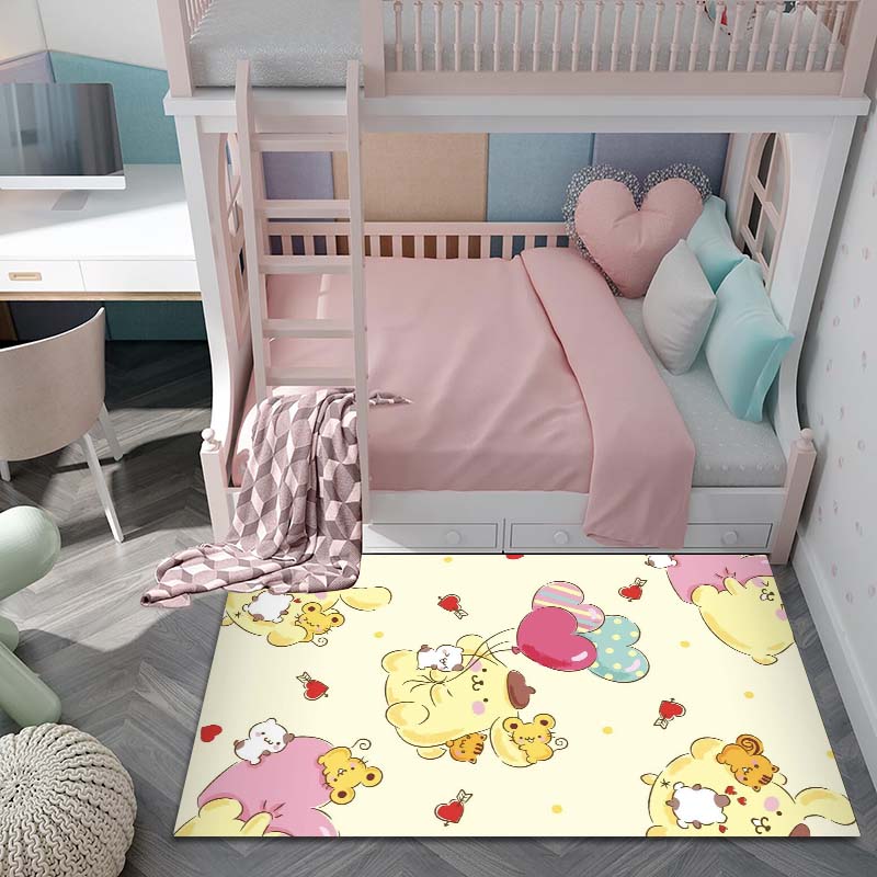 3D Printing Pom Pom Purin Home Cartoon Dog Carpet for Living Room, Bedroom, Home Sofa Decoration, Children's Playground Non Slip