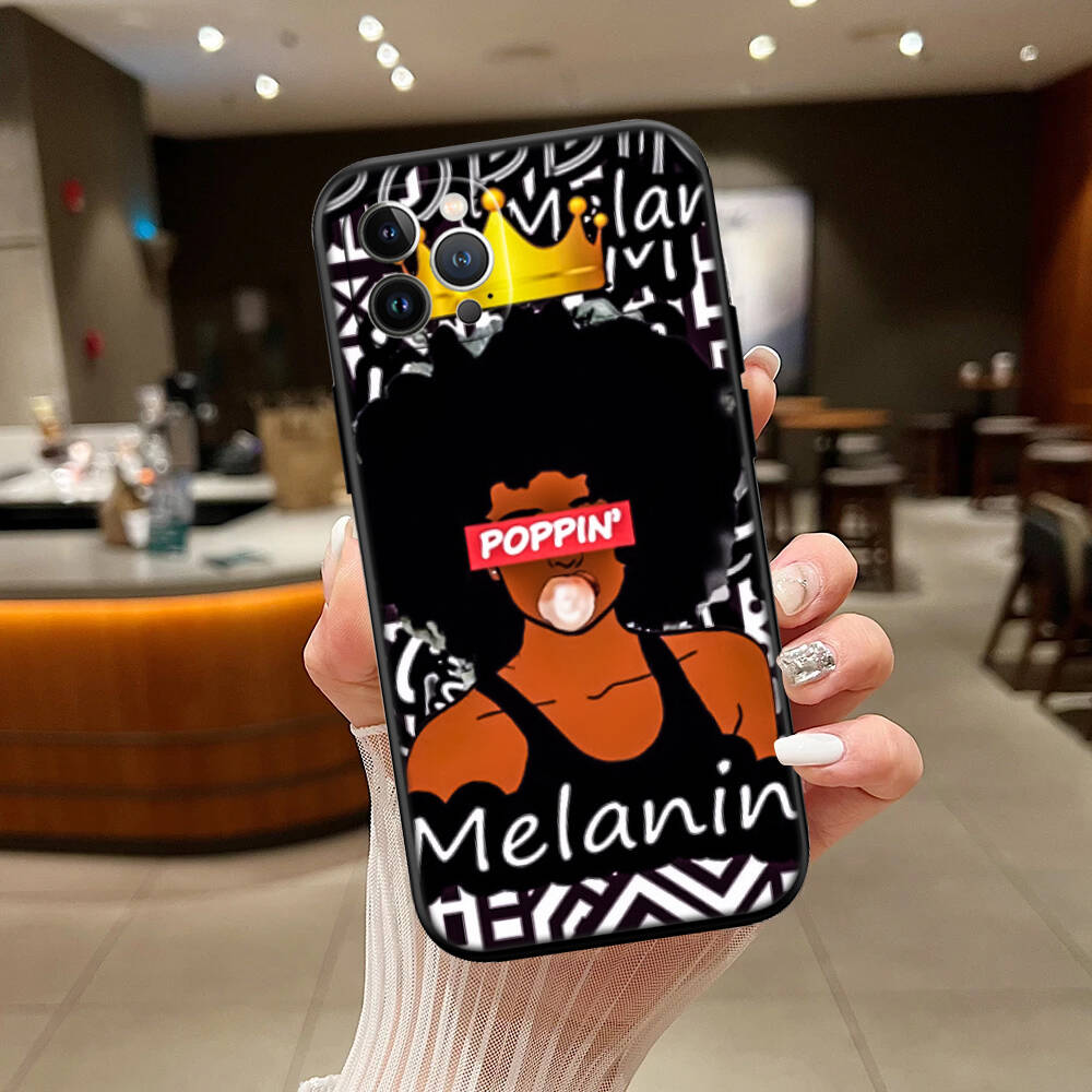 Chica Poppin Black Girl Phone Case for Xiaomi Poco C40 C51 C50 C55 C65 C71 C75 C85 F8 F7 F6 F5 F3 F2 X7 X6 X4 X3 M7 M6 M5 M4 M3 M2 Pro