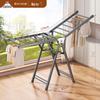 Adjustable Foldable Clothes Drying Rack for Indoor/Outdoor Use - Ideal for Bedroom, Balcony, and Baby Items.