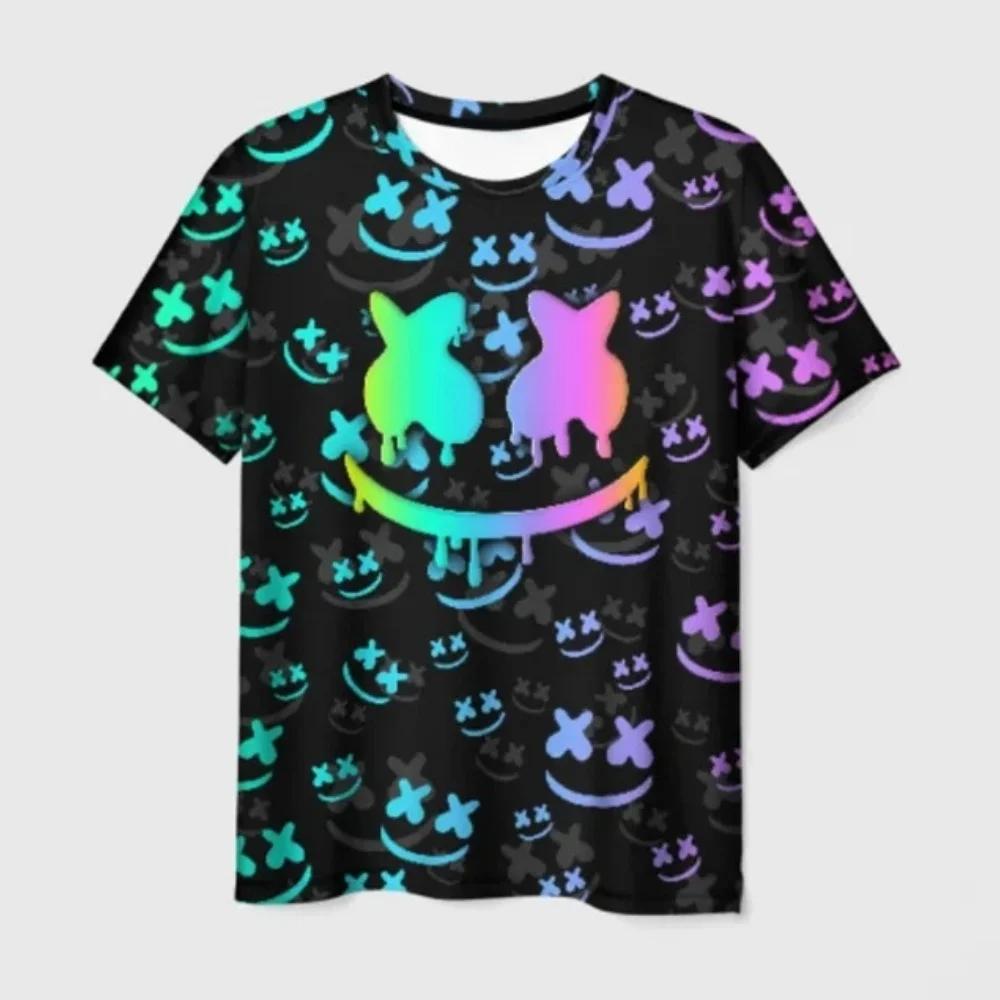 T-shirt Street Fashion per Bambini Manica Corta Stampa Hip Hop T-shirt Ragazzo T-shirt Pullover Abbigliamento Ragazza