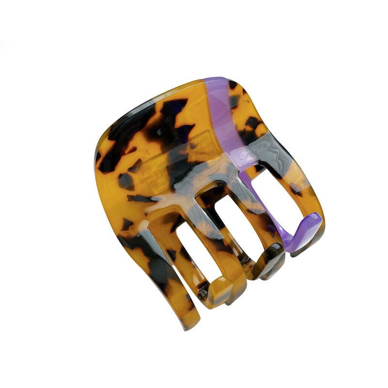Pattern Geometric Trendy Acetate Hair Claw For Women Fresh And Aesthetic Sweet