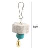 Birds Parrot Parakeet Grinding Mineral Bell Stone Molar Cage Decor Hanging Chewing Toy Molar Parrot Grinding Stone Pet Products