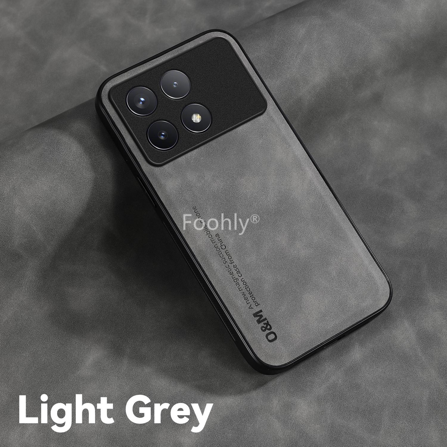 

Противоударный магнитный чехол из нубука для Xiaomi Poco F6 Pro X6 Pro 5G M6 Pro 4G Защитная крышка Задняя накладка Coque Funda Poco X6