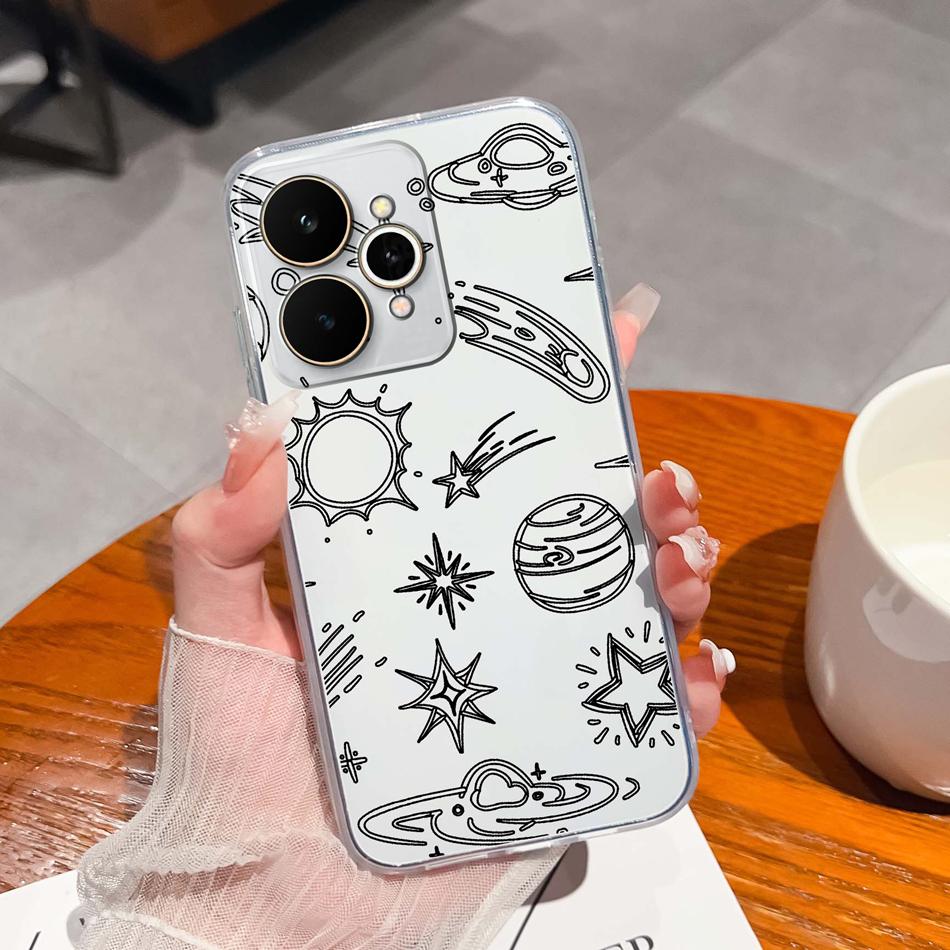 For Realme 15 Pro 5G Case Colorful Patterns Transparent TPU Silicone Back Cover For Realme15 15Pro Lightweight Phone Bumper