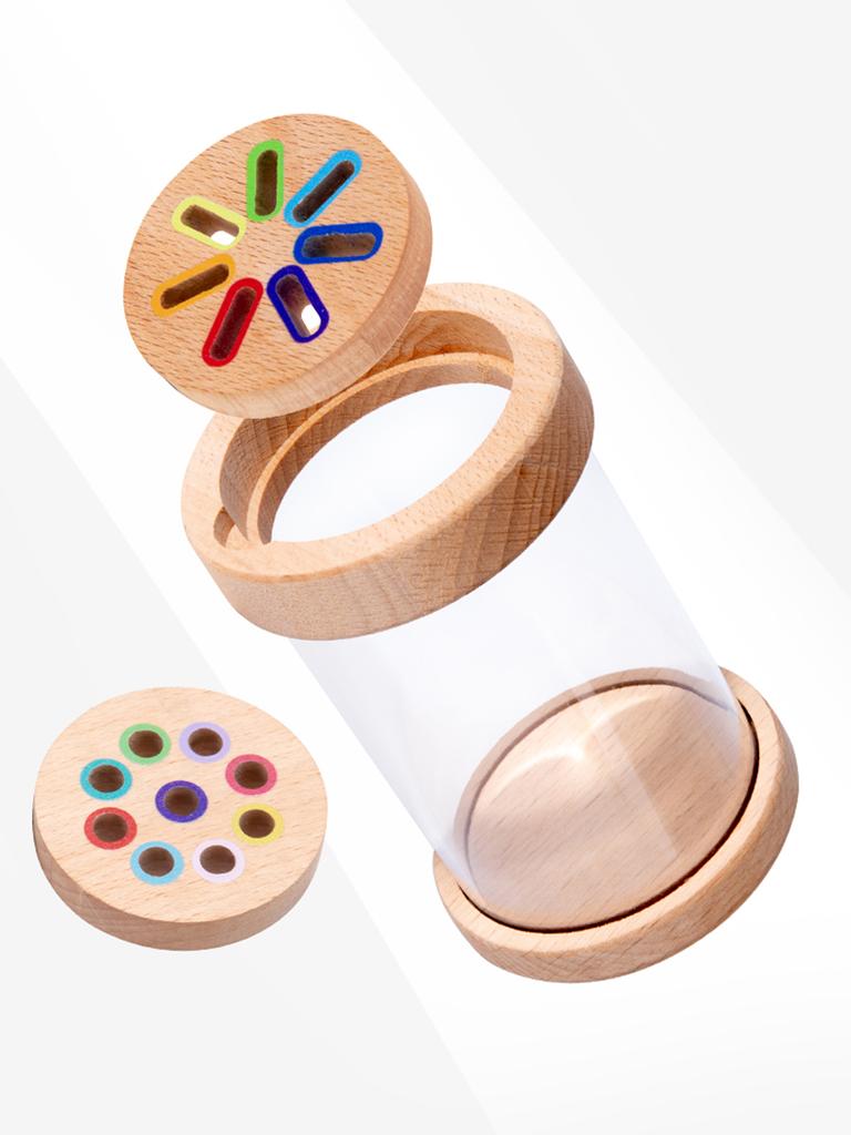 2 In 1 Color Sorting Game, Multicolored Sticks Toys,Color Classification Cup With Transparent Acrylic Cup Body And 2 Cup Lids