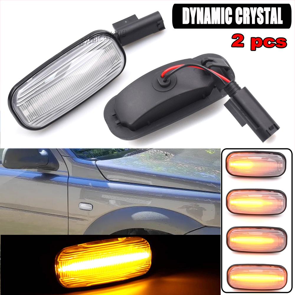 For Land Rover Defender TD5 98-15 Freelander 1 02-05 Discovery 2 99-04 2Pcs LED Side Marker Lamp Turn Signal Indicator Light