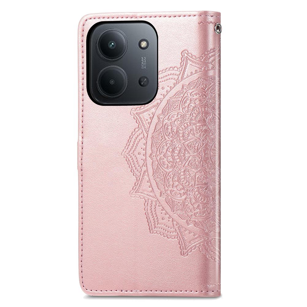 Phone Case For Xiaomi Redmi 15C 4G (EU) (173mm)/15C 5G (EU) (173mm)/Poco C85 4G (173mm) Wallet Mandala Flower Leather Cover Stand View