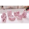 Openable Pink Furniture Jewelry Box Earrings Bracelet Ring Necklace Display Storage Cases Mini Armchair for Dollhouse