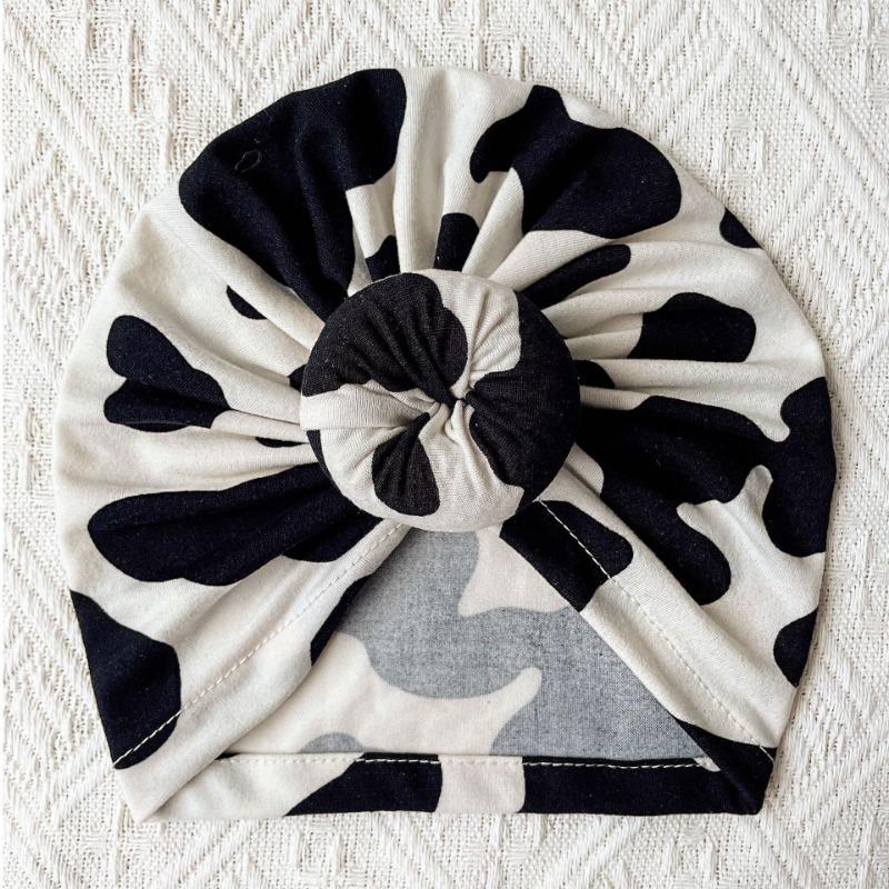 Neue Produkte Herbst- und Winter-Thermo-Pullover-Mütze für Kinder, Baby-Leopardenmuster-Donut-Mütze, Baby-Mütze