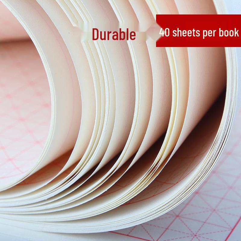 Thickened Bleed-resistant Calligraphy Practice Book with Mi Zi Ge & Tian Zi Ge Grids for Fountain Pen Use In Primary Schools