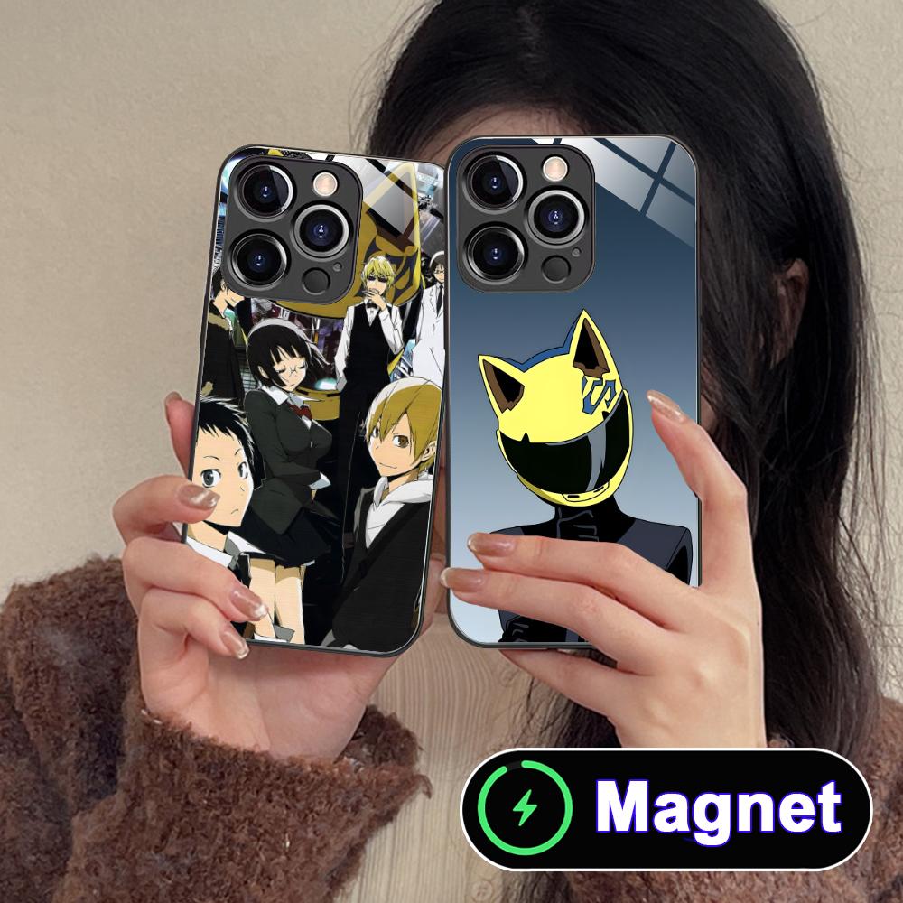 Anime Durarara Phone Case for iPhone 17 16 15 14 13 12 11 Air Pro Max Plus Mini Glass MagSafe Cover