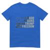 God Guns Trump Freedom Funny Camouflage Pro Gun Usa Flag TShirt