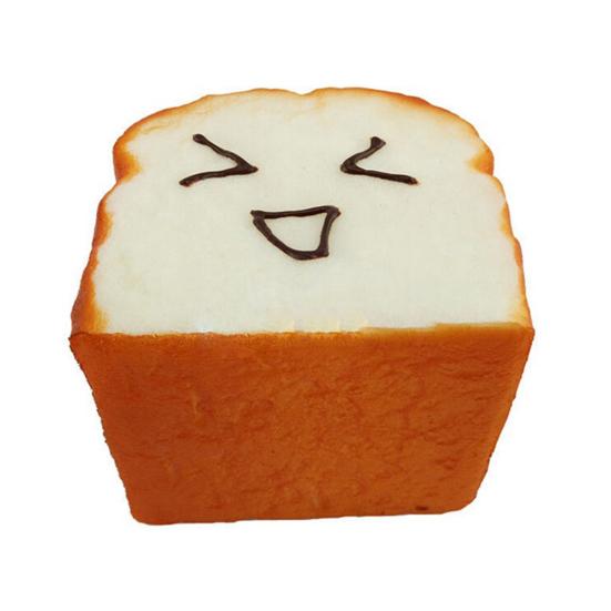 Toast Bread Squishy Expression Card Cellphone Holder Hand Pillow Stress Reliever