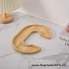 Bamboo Wood Letter Tray for Parties and Celebrations: Dessert, Deli, Fruit, or Dinner Plate