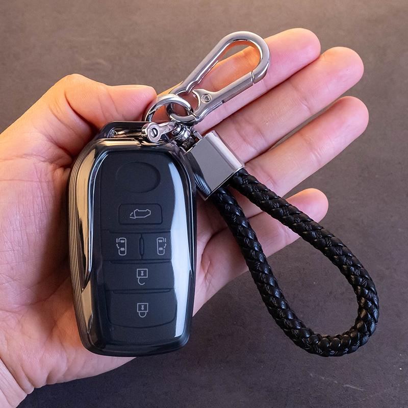 

Transparent Black Bulging Back For Toyota Sienna Rav4 Venza Hybrid Vehicles Alphard Remote 4 5 6 Button Car Key Case Cover Fob