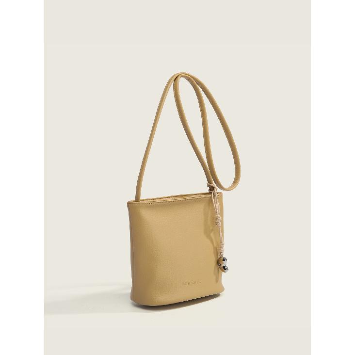 Summer High-End Red Bucket Bag for Women 2025 New Single Shoulder Crossbody Bag Light Luxury Niche Commuter Phone Bag