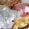 Bulk 50g Bag Nail Gold Foil Flakes  Gold Leaf Flakes for Resin Crafts Slime Nail Art Painting Cake Gilding Decoration