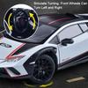 1:24 Scale HURACAN STERRATO URUS Car Model Toy Metal Diecast Sound Light Shock Absorption Models Hobby Presents for Children