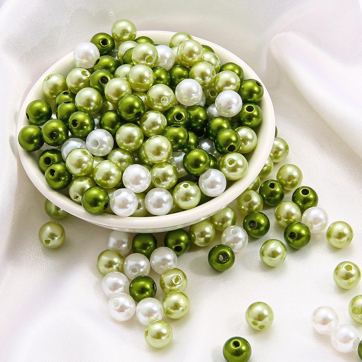 

8 мм 100 шт. ABS искусственный жемчуг круглые пластиковые акриловые бусины-разделители для изготовления ювелирных изделий