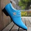Moda Lujo Hombres Zapatos de Vestir Coloridos Zapatos de Cuero PU Moda Masculina Zapatos Italianos de Negocios Sapato Social Masculino Zapatos De Hombre