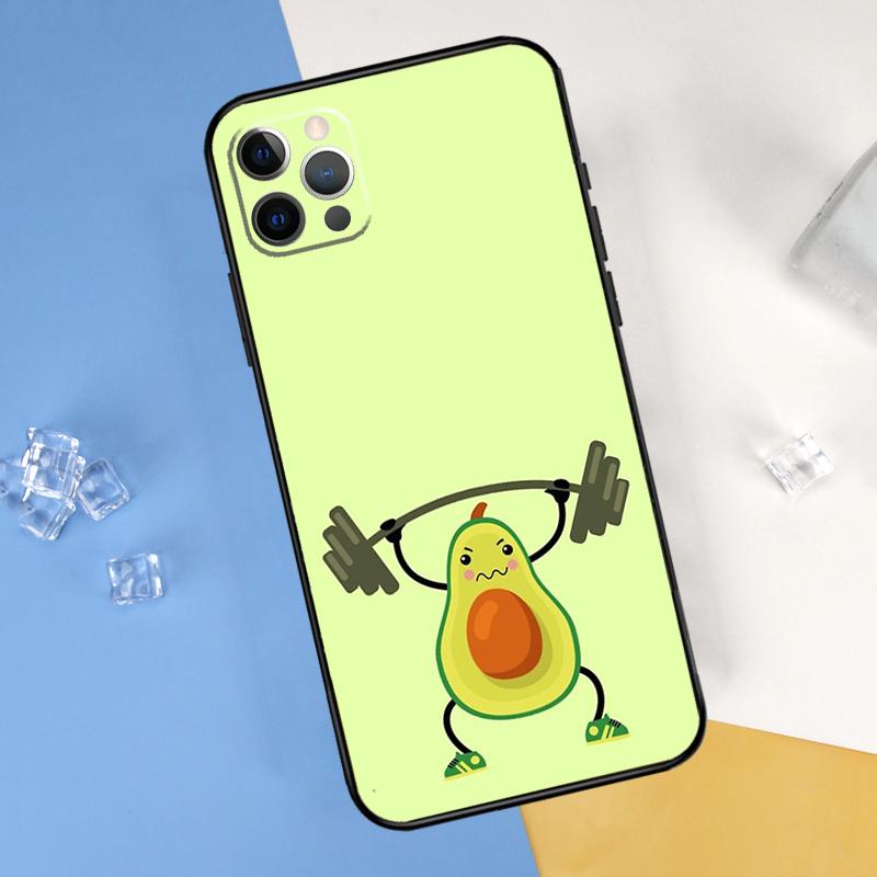 Funny Floral Avocado Unicorn Phone Case For iPhone 15 Pro 16 Pro 11 13 14 Pro Max 12 Mini XR 16 15 Plus 16e Cover Shell