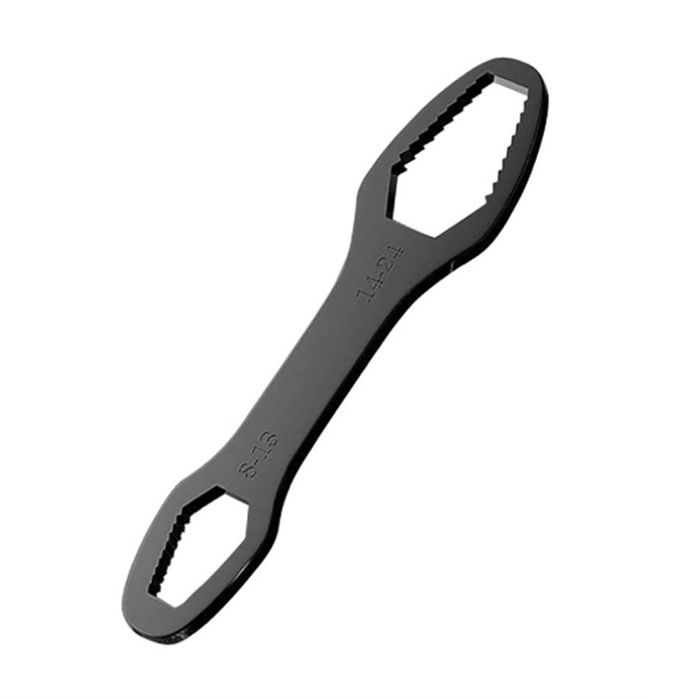 Small Ultra Hard Steel Wrench Multifunctional Double Headed Self Tightening Wrench Versatile Plum Blossom Universal Wrench