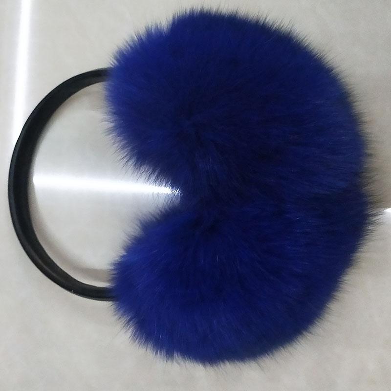 Natural Raccoon Fur Winter Big Earmuffs Women Oversize Korea Fashion Warm Real Fur Earcaps Thick Big Size Ear Cover