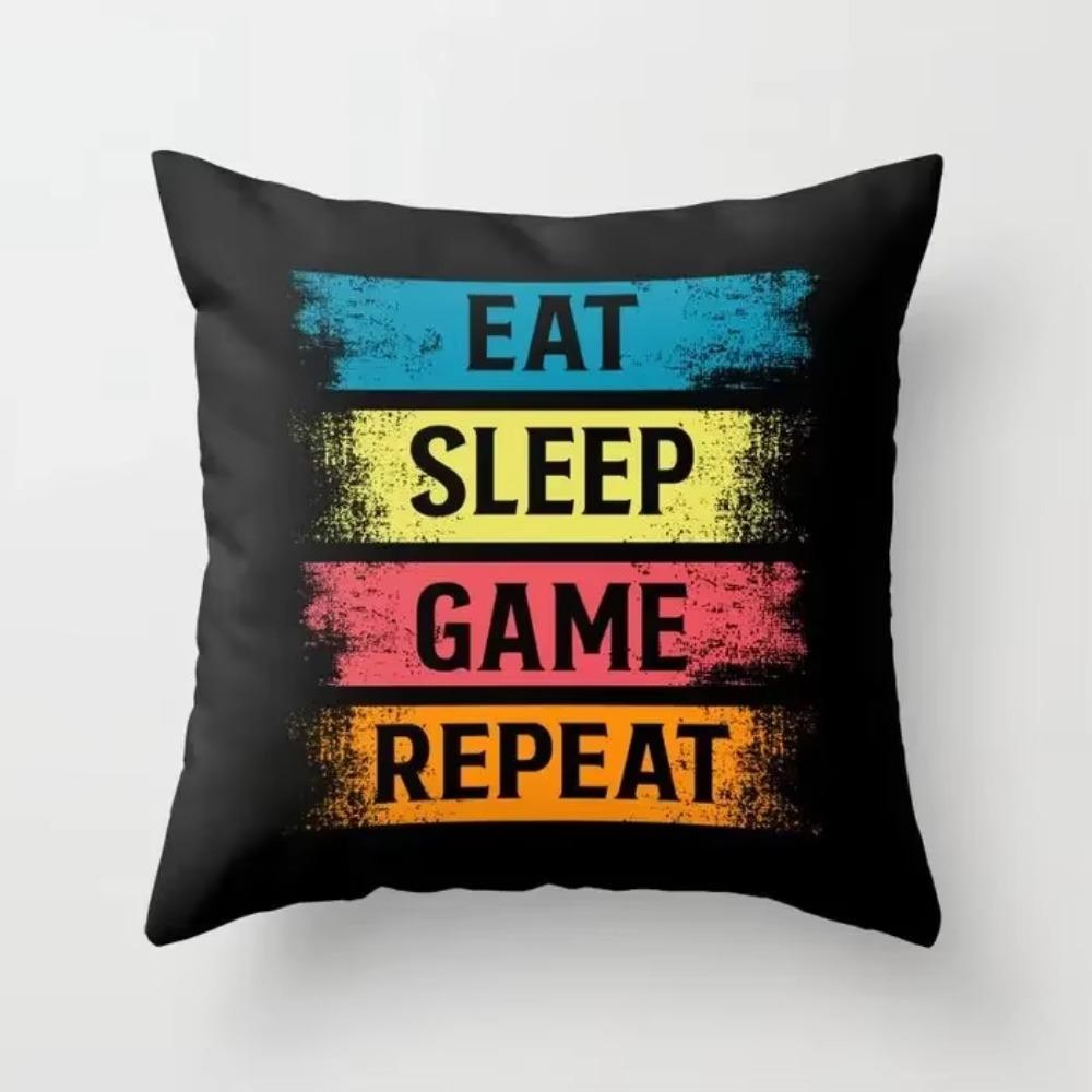 Home Decor Cushion Covers Video Game  Vintage Pillow  Sofa Bed Seat   Gaming Fan Cushions