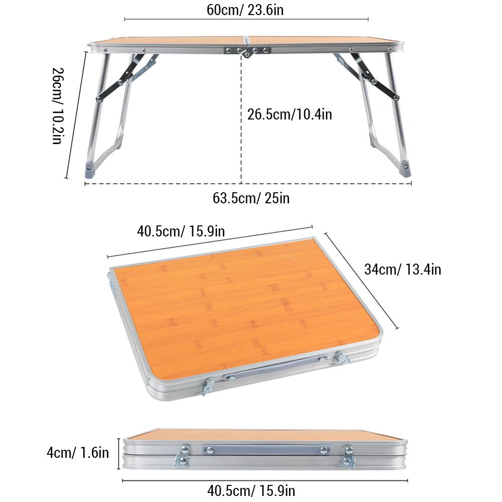 Tragbarer Klapptisch im Freien, faltbarer kleiner Campingtisch für Camping, Picknick, Strand