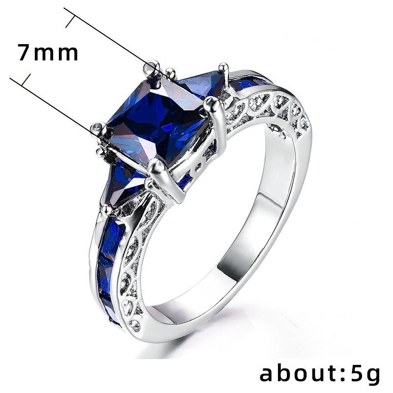 Women'S Zircon Wedding Rings, Pair Rings, Wedding Accessories, Proposal Jewelry