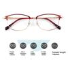 Luxury Metal Frame Reading Glasses Women Vintage Square Anti Blue Light Far Sight Eyeglasses Ultralight Retro Presbyopia Eyewear